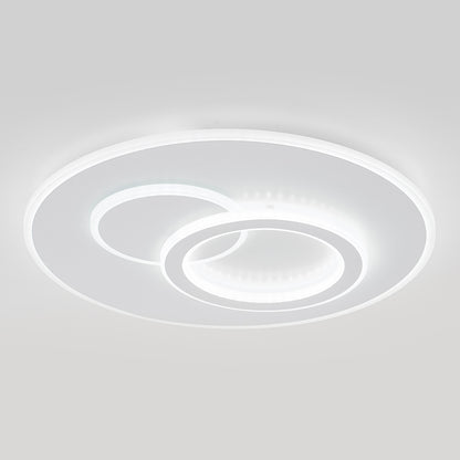 LED luster s diaľkovým ovládaním nolux luminosa, 120 W, 3 kruhy, studené/horúce/neutrálne svetlo, nestabilné, biele