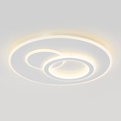 LED luster s diaľkovým ovládaním nolux luminosa, 120 W, 3 kruhy, studené/horúce/neutrálne svetlo, nestabilné, biele