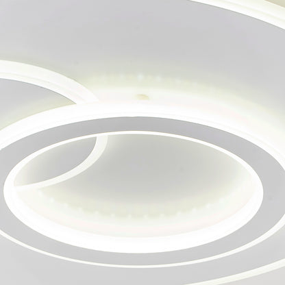 LED luster s diaľkovým ovládaním nolux luminosa, 120 W, 3 kruhy, studené/horúce/neutrálne svetlo, nestabilné, biele