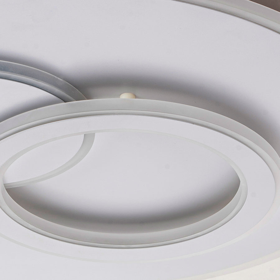 LED luster s diaľkovým ovládaním nolux luminosa, 120 W, 3 kruhy, studené/horúce/neutrálne svetlo, nestabilné, biele