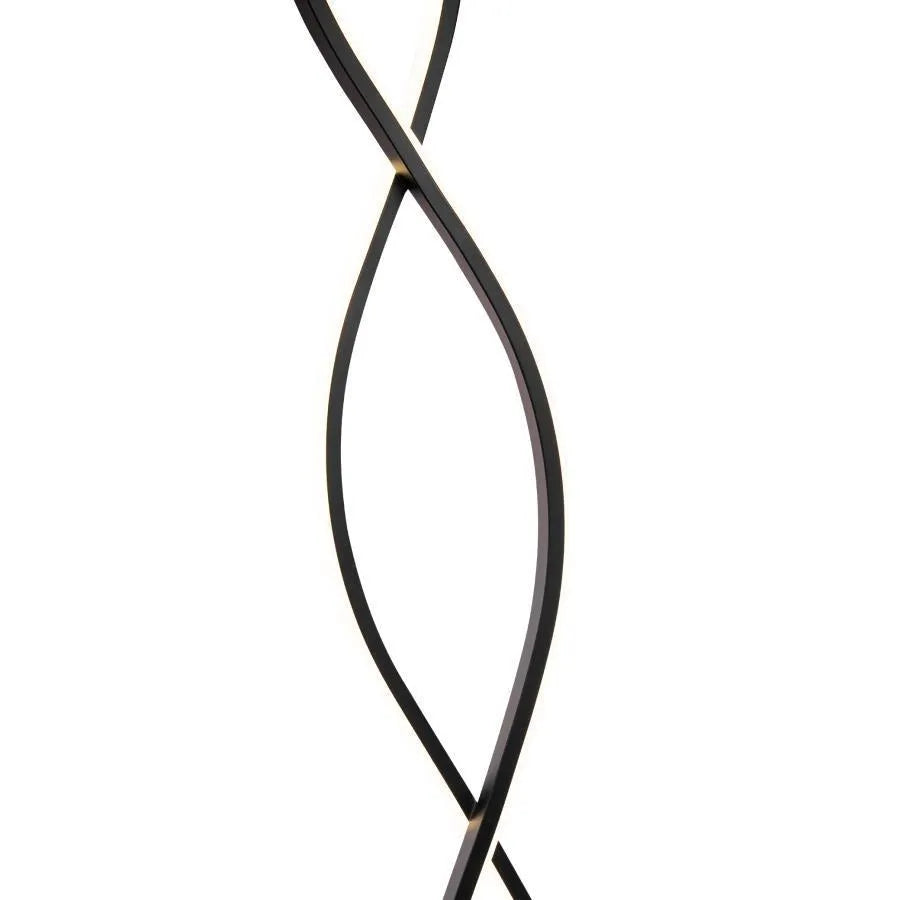 LED LED LAD PISCICE, 120W, studené/horúce/neutrálne svetlo, kov a akryl, čierna