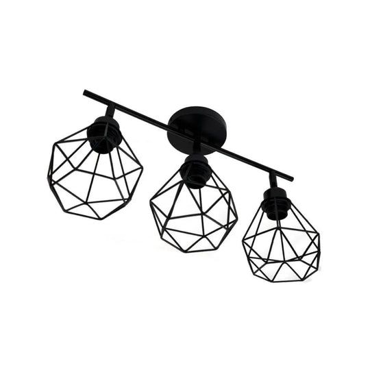 Lustra Ailyn 3x E27 Black Luster Industrial Predvolený názov Alessandro Design