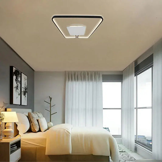 Luster Anka s diaľkovým ovládaním, 106W, davable, čierna