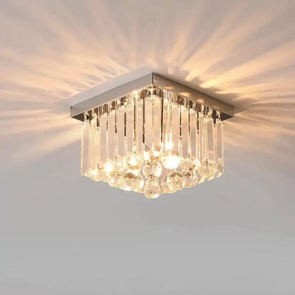 Crystal Martinez lineárny luxe, priemer 35 cm, 4x E14, lesklý chróm