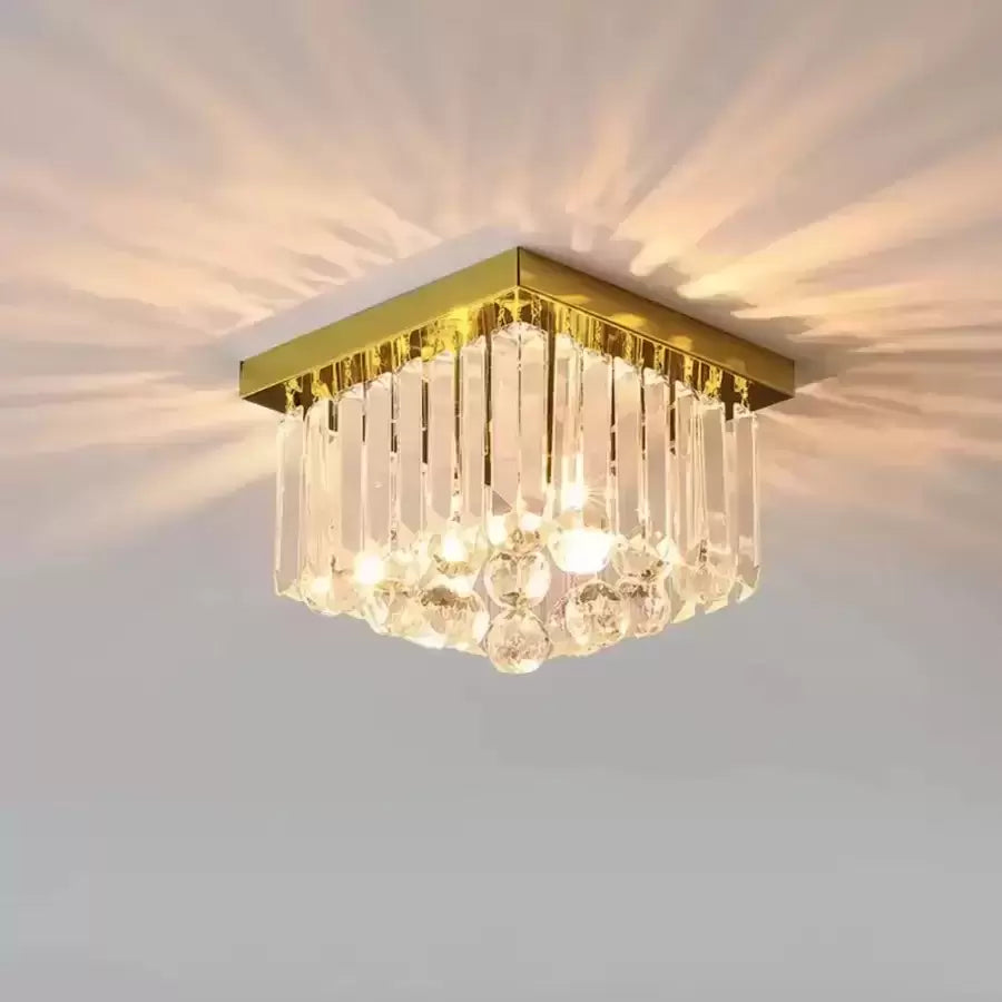 Crystal Martinez lineárny luxe, priemer 35 cm, 4x E14, lesklé zlato