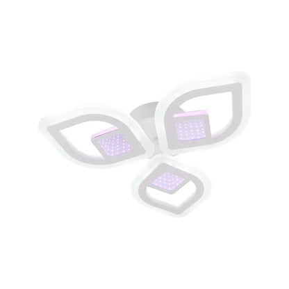 Lulus LED 3D Zeni s diaľkovým ovládaním, 60 W, 2,4 GHz, akryl, biely
