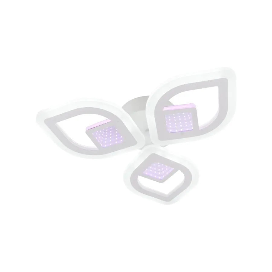 Lulus LED 3D Zeni s diaľkovým ovládaním, 60 W, 2,4 GHz, akryl, biely