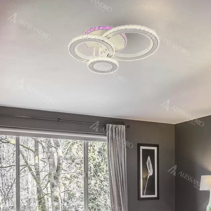LED Anatena s diaľkovým ovládaním, 134W, biela, RGB