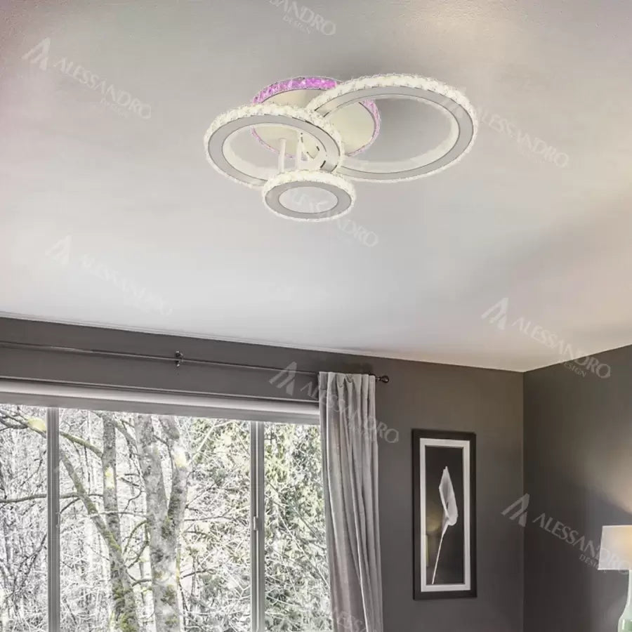 LED Anatena s diaľkovým ovládaním, 134W, biela, RGB