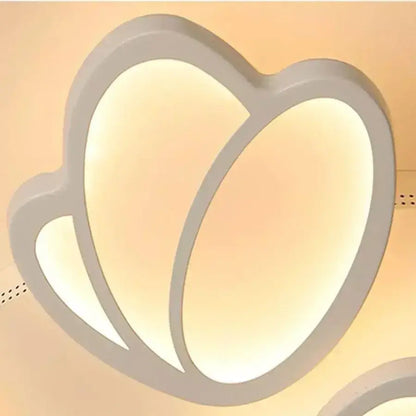 LED luster s diaľkovým ovládaním tulipánu, 47 W, 3 okvetné lístky, studené/horúce/neutrálne svetlo, nestabilné, biele