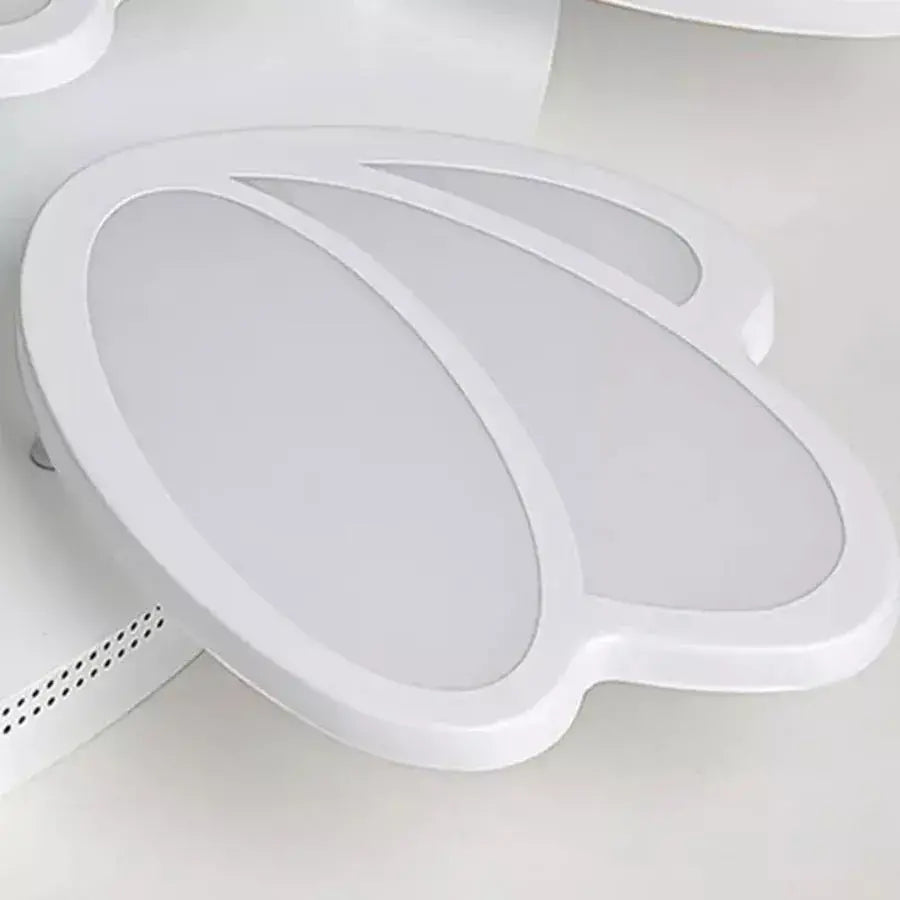 LED luster s diaľkovým ovládaním tulipánu, 47 W, 3 okvetné lístky, studené/horúce/neutrálne svetlo, nestabilné, biele