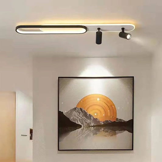 LED LED Bastet 49 W studeného/teplého svetla/neutrálne nastaviteľné akryl a projektor bieleho kovu