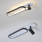 LED LED BERTA 43 W Cold/Hot/Hot/Neutrál nastaviteľný akrylový projektor a biely a biely kov