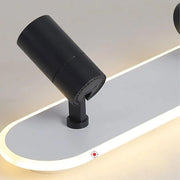 LED LED BERTA 43 W Cold/Hot/Hot/Neutrál nastaviteľný akrylový projektor a biely a biely kov