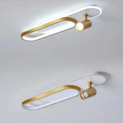 Lustra LED cu Proiector Reglabil FISSO Camilla, 49W, lumina Rece/Calda/Neutra, Auriu Lucios