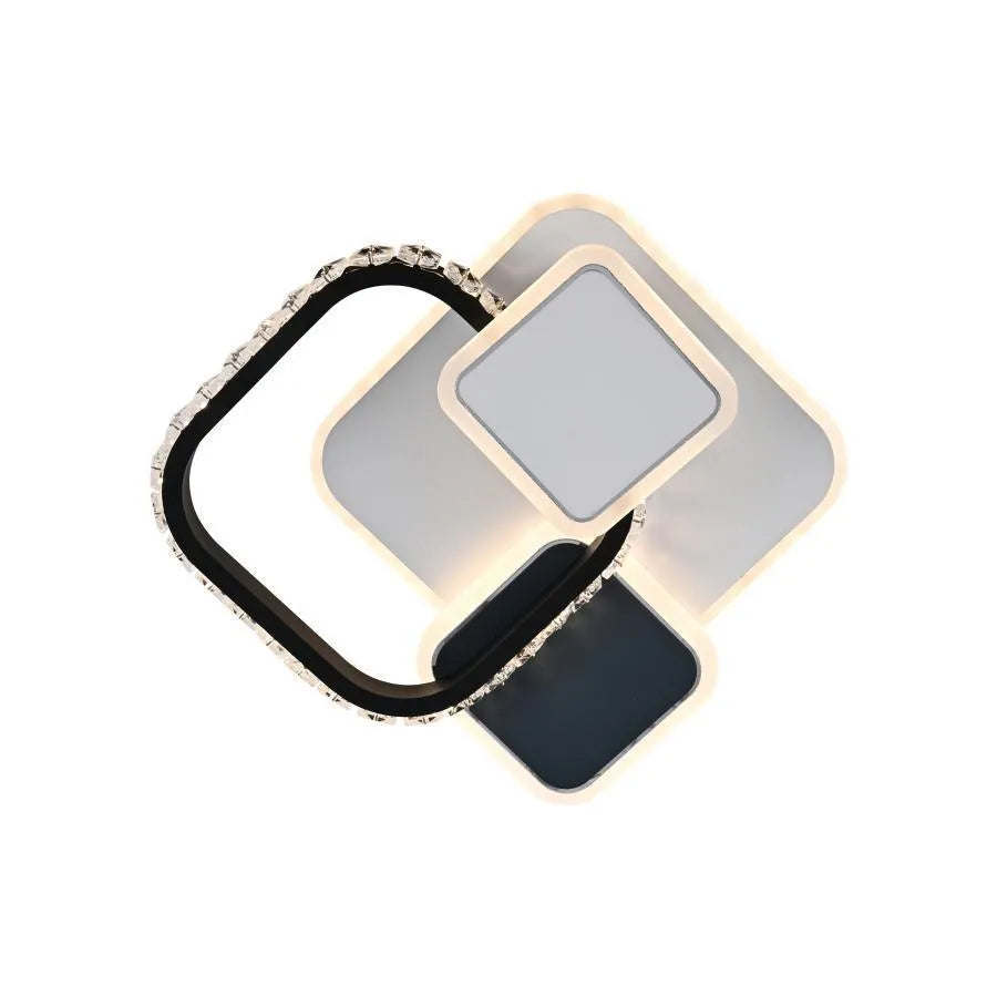 LED LED CARISA 48W, akrylové a kovové, biele a čierne