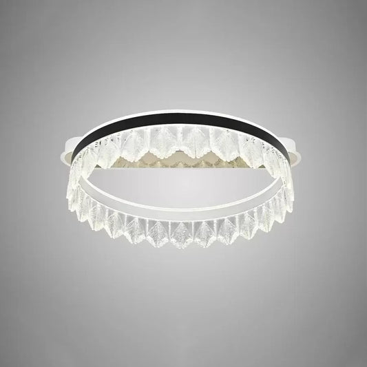 Chtíč LED Crystal s diaľkovým ovládaním Hizekiah 60 W čierna biela