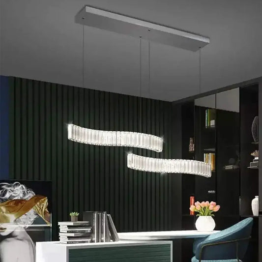 LIST LED kryštál s diaľkovým ovládaním Merve 24W Leskiny Chrome