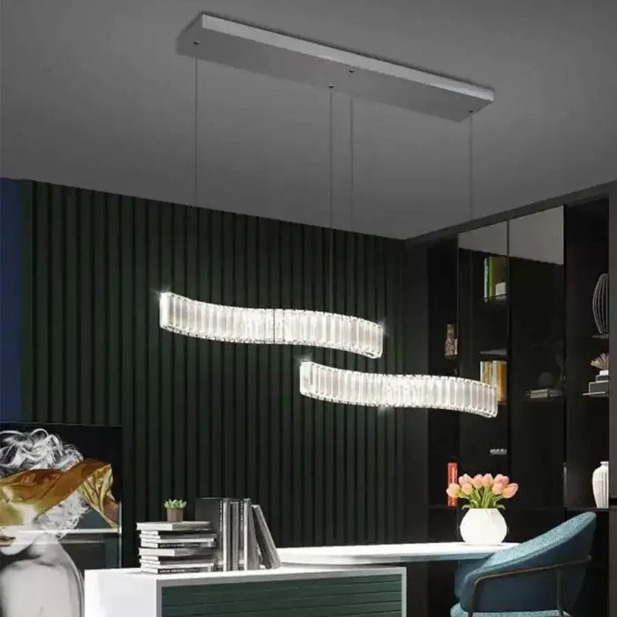 LIST LED kryštál s diaľkovým ovládaním Merve 24W Leskiny Chrome