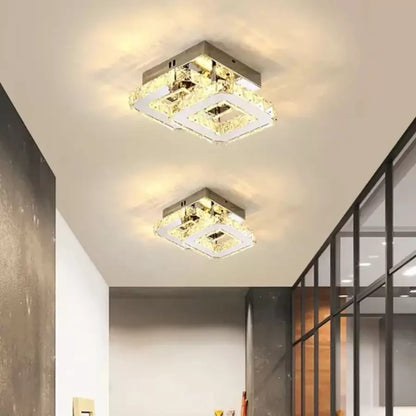 LED LED LED Crystal Jeremiah 32 W Striebro