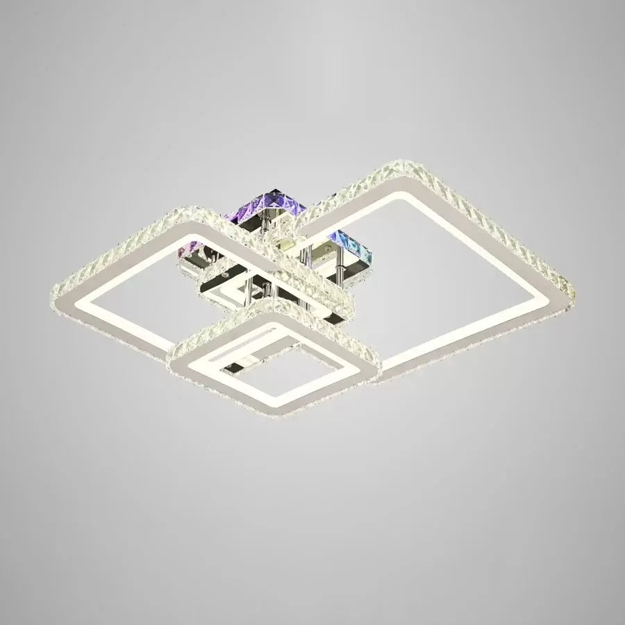 LED LED LED Crystal RGB s diaľkovým ovládaním Justin 106W Smutbable Silver