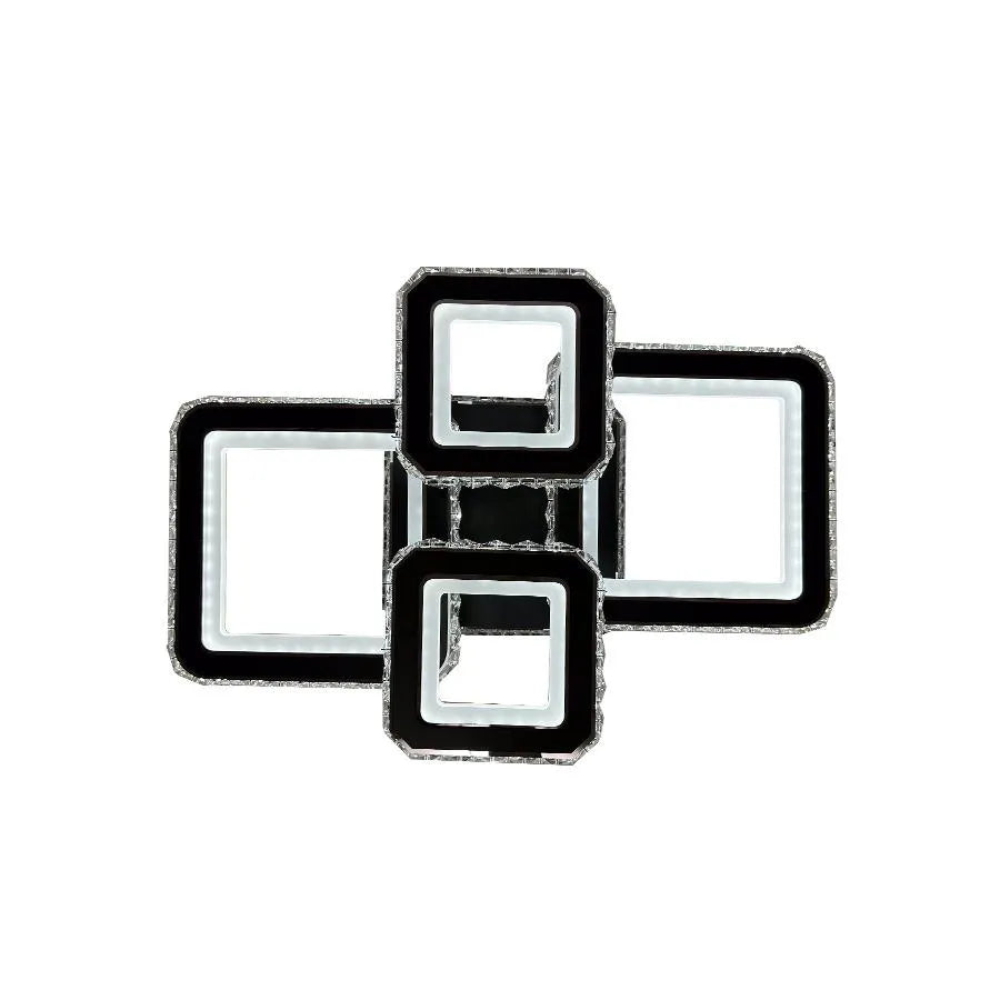 LED LED LED Crystal RGB s Blakely 154W Smuteble Black Remote