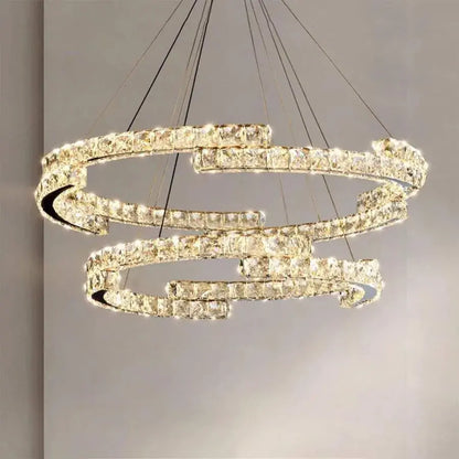 LED kryštál LULUS s 118 W Silver Latifah Diaľkovým ovládaním