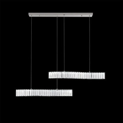 LIST LED kryštál s diaľkovým ovládaním Merve 24W Leskiny Chrome