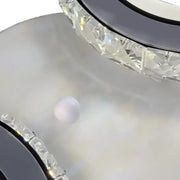 Lust Led Nova Rovon s kryštálmi, diaľkovým ovládaním, 2 svetelnými zdrojmi, 29W, bielym a nehrdzavejom