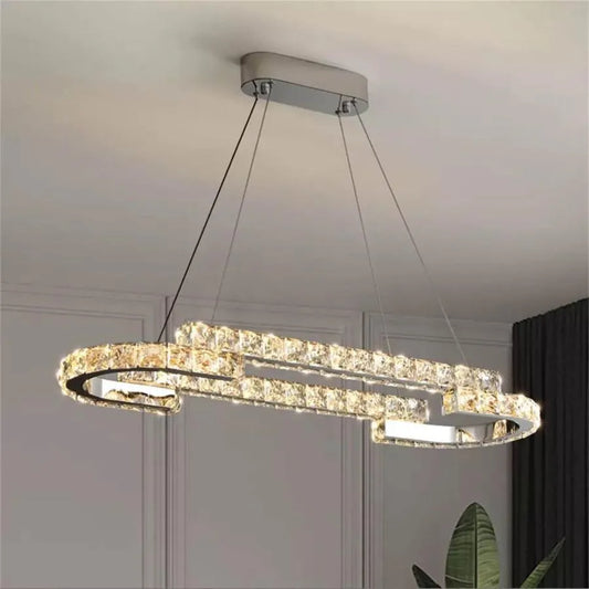 LED CRYSTAL LED s diaľkovým ovládaním SAMIRA 86W, strieborné