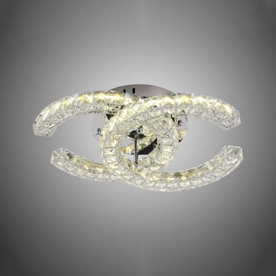 LED kryštál LULUS s diaľkovým ovládaním shia 27W SMOLNÉ SILVER