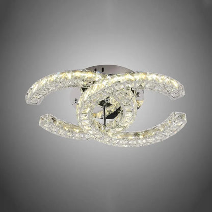 LED kryštál LULUS s diaľkovým ovládaním shia 27W SMOLNÉ SILVER