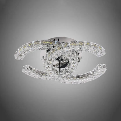 LED kryštál LULUS s diaľkovým ovládaním shia 27W SMOLNÉ SILVER
