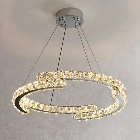 LED kryštál LULUS so 46 W smiešne strieborným LED kryštálom