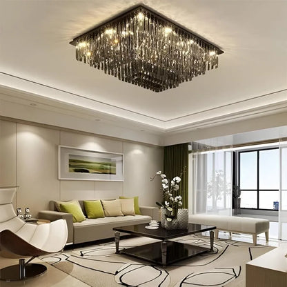 LED Crystal 57W, Xanthi, striebro