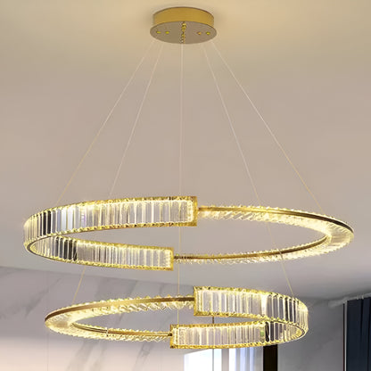 LED LED LED Royal Prism, Gold, Metal a Crystal, Slimable, nastaviteľná výška, elegantný dizajn, studené/teplé/neutrálne svetlo