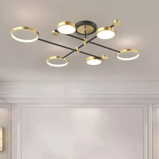 LED túžba so skupinami diaľkového ovládania, 110 W, nestabilná, čierna so zlatom