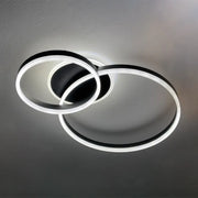 LED luster s diaľkovým ovládaním LT511/30+40+50BK, 94W, 3 kruhy, Studené/Teplé/Neutrálne svetlo, Stmievateľné, Čierny