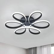 Vektorová LED dióda Helix, 108 W, kovové, čierne, diaľkové ovládanie, studené/horúce/neutrálne svetlo
