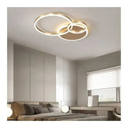 Luster LED s diaľkovým ovládaním Myrene, 110 W, zlatý, nestabilný