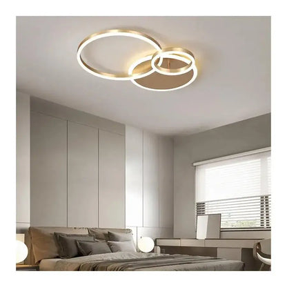 Luster LED s diaľkovým ovládaním Myrene, 110 W, zlatý, nestabilný