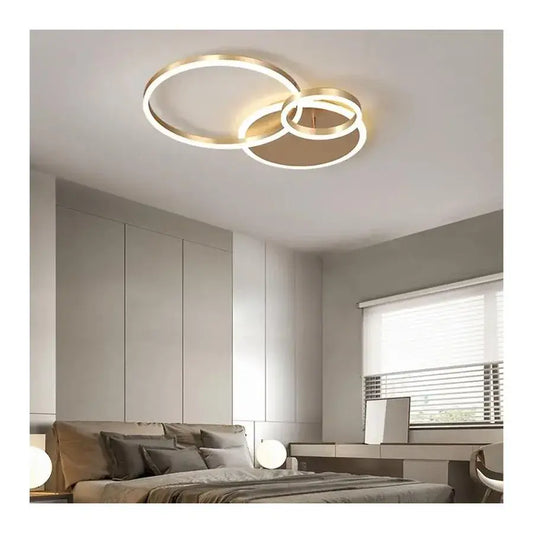 Luster LED s diaľkovým ovládaním Myrene, 110 W, zlatý, nestabilný