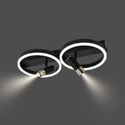 LED lulus s RUBE RUBEN 34W SMOLNÁ Čierny diaľkový ovládač