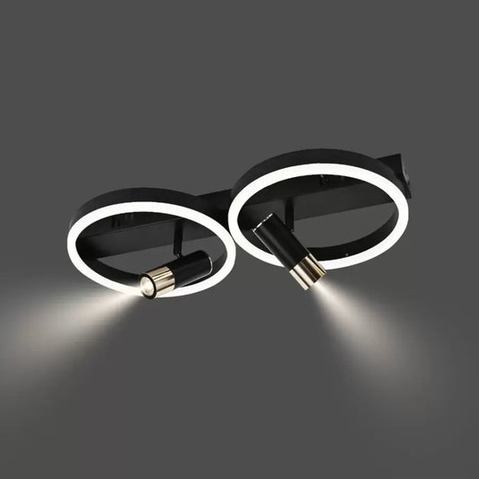 LED lulus s RUBE RUBEN 34W SMOLNÁ Čierny diaľkový ovládač