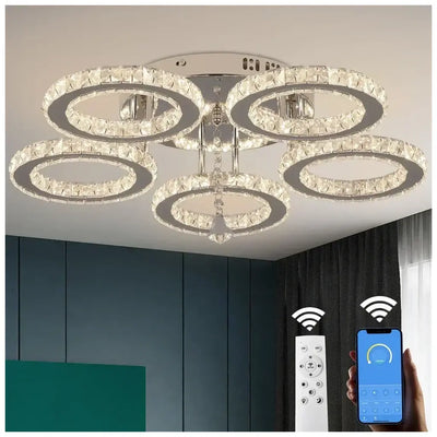 LED túžba s diaľkovým ovládaním a krištáľové anubis 61w