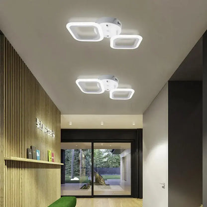 LED LED ERIKA, 11W, 2 štvorce, neutrálne svetlo, biele