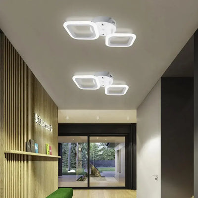 LED LED ERIKA, 11W, 2 štvorce, neutrálne svetlo, biele