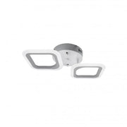 LED LED ERIKA, 11W, 2 štvorce, neutrálne svetlo, biele