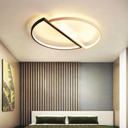 LED Vektorový arcus, SemiciSircles, 35W, kovové, vyhodené, studené/horúce/neutrálne svetlo, čierna s bielym, moderný dizajn