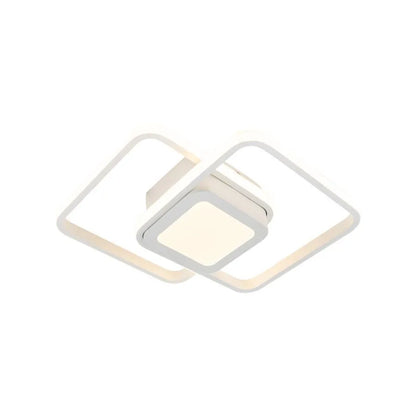 LED DUOFORM, 36W, geometrický dizajn, zaoblený štvorec, biele, horúce/studené/neutrálne svetlo